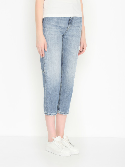 Укороченные джинсы с карманами Dondup - МодельВерхНиз