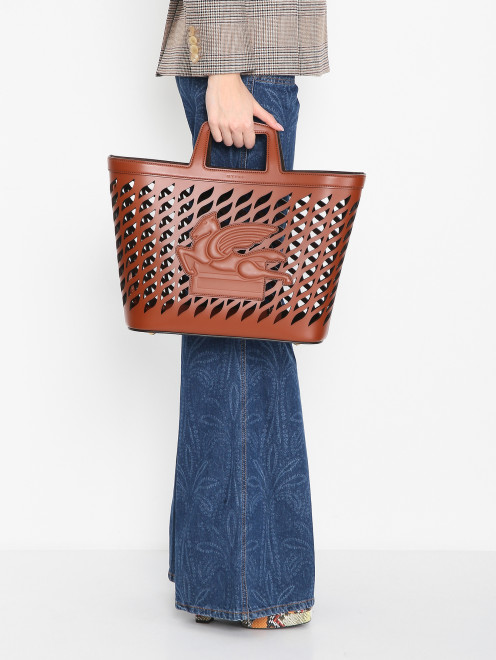 Сумка из кожи с вырезами Etro - МодельВерхНиз