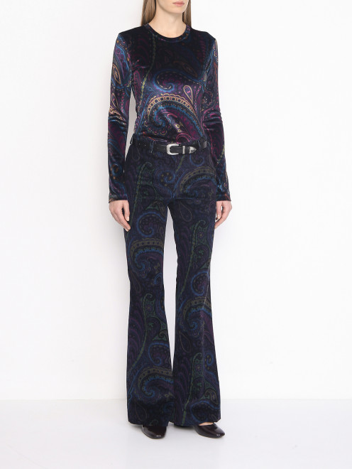 Лонгслив с узором пейсли Etro - МодельОбщийВид