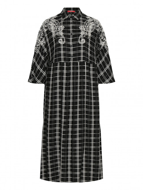 Платье из вискозы с вышивкой Marina Rinaldi - Общий вид
