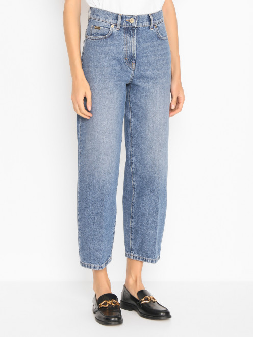 Укороченные джинсы с карманами Luisa Spagnoli - МодельВерхНиз