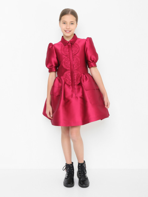 Платье с объемными рукавами и юбкой Elie Saab - МодельОбщийВид