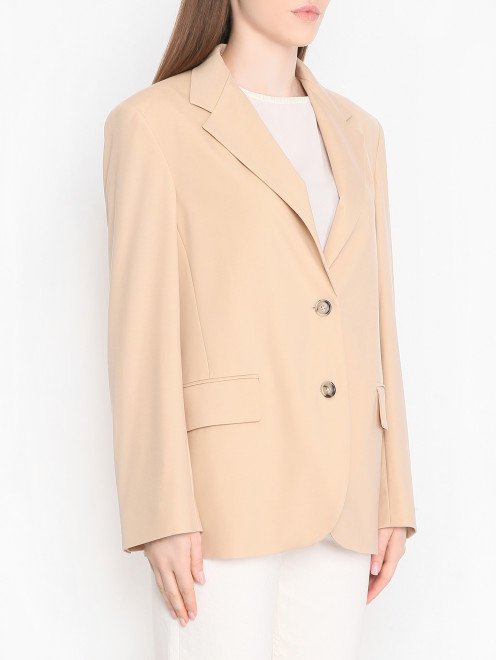 Однобортный жакет с карманами Weekend Max Mara - МодельВерхНиз