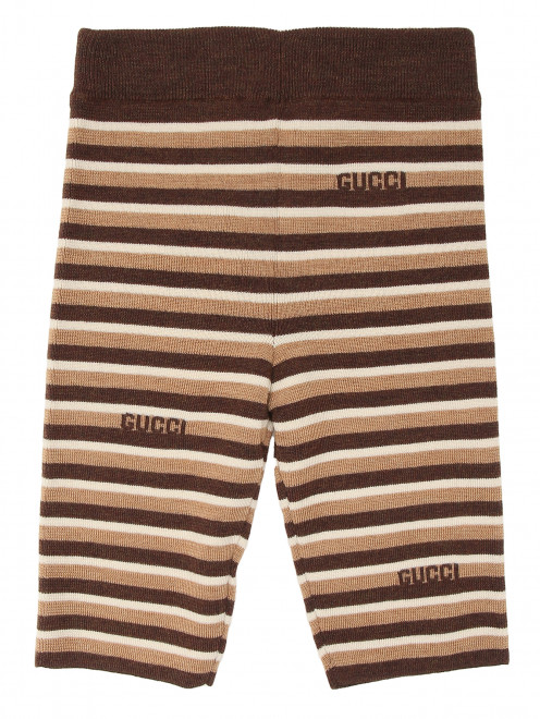 Трикотажные брюки в полоску Gucci - Обтравка1
