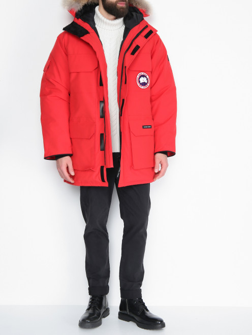 Парка на молнии с накладными карманами Canada Goose - МодельОбщийВид