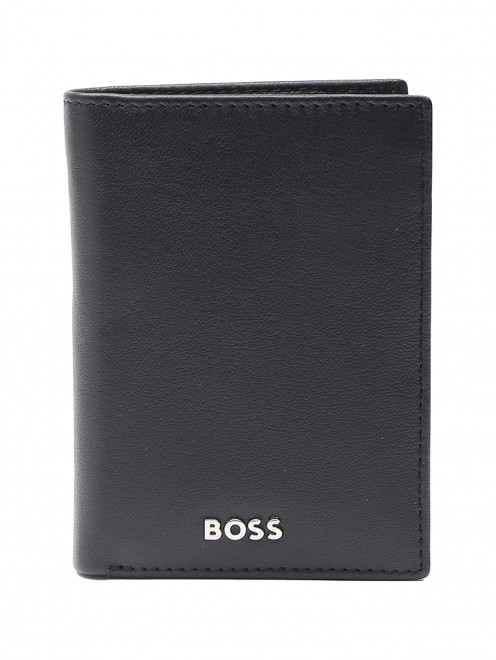 Однотонный кошелек из кожи Boss - Общий вид