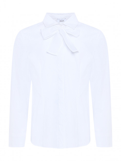 Однотонная блуза из хлопка Aletta Couture - Общий вид