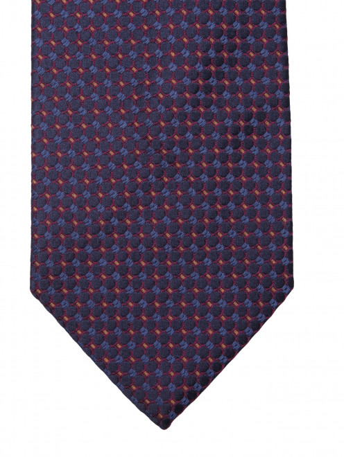 Галстук из шелка с узором LARDINI - Деталь