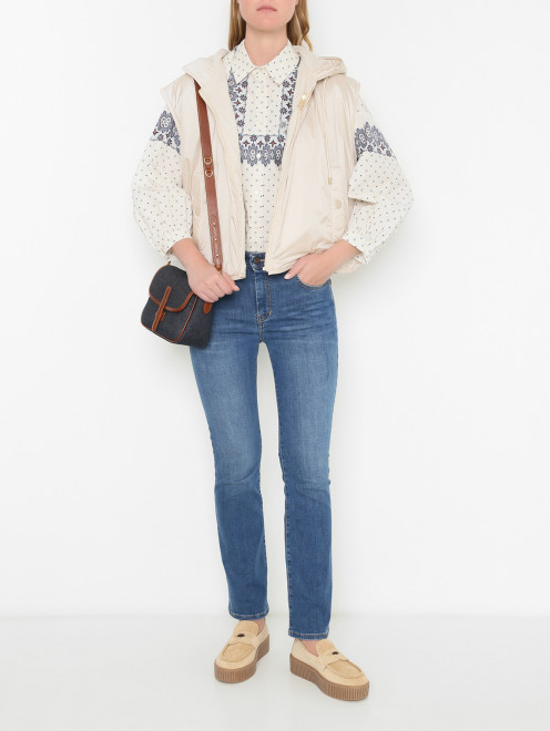 Лоферы из кожи на подошве  с платформой Weekend Max Mara - МодельОбщийВид