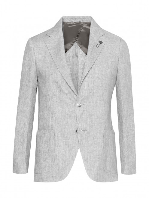 Пиджак однобортный из шерсти LARDINI - Общий вид