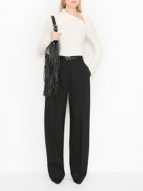 Прямые брюки из шерсти Sportmax - МодельОбщийВид