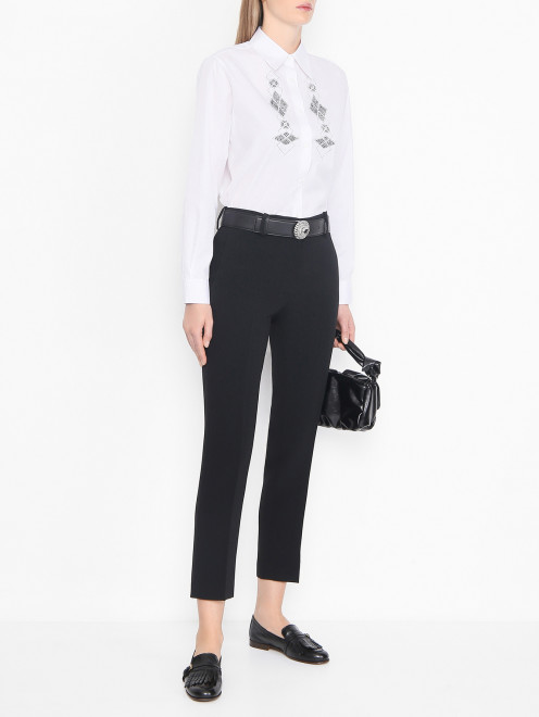 Кожаные лоферы с бахромой Ermanno Scervino - МодельОбщийВид