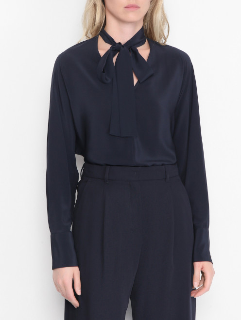 Блуза из шелка с длинными рукавами Max Mara - МодельВерхНиз