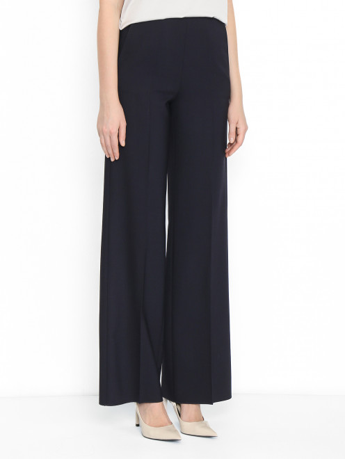 Брюки из шерсти с карманами Max Mara - МодельВерхНиз