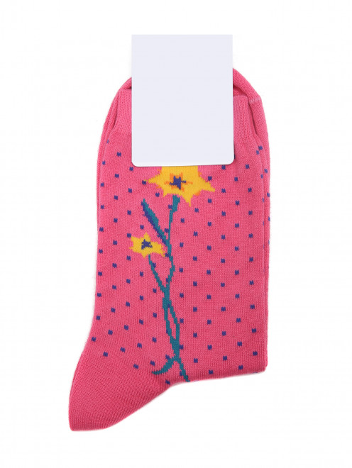 Носки  из смесового хлопка с цветочным принтом Paul Smith - Общий вид