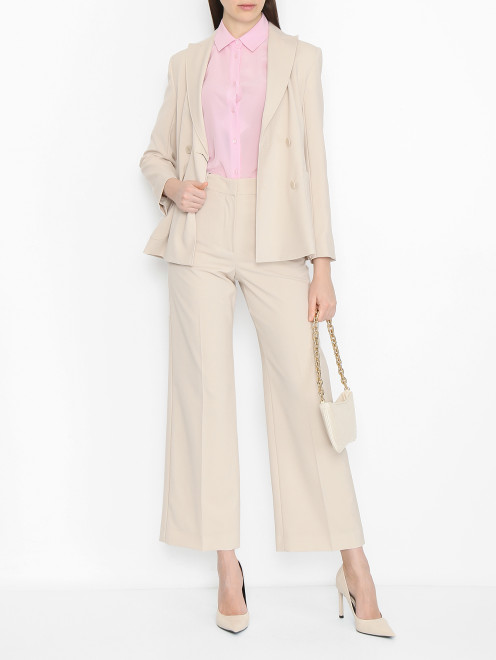 Прямые брюки из шерсти Weekend Max Mara - МодельОбщийВид