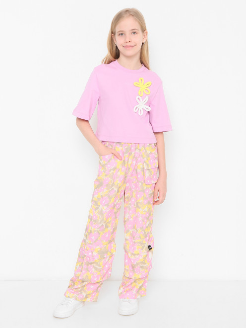 Брюки на резинке с накладными карманами MSGM - МодельОбщийВид