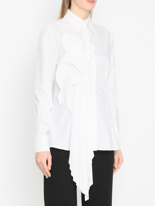 Приталенная блуза из хлопка Alberta Ferretti - МодельВерхНиз