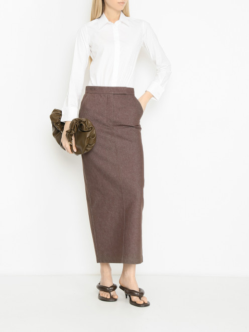 Юбка-макси из плотного хлопка Max Mara - МодельОбщийВид