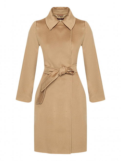 Двубортное пальто прямого кроя из шерсти Max Mara - Общий вид
