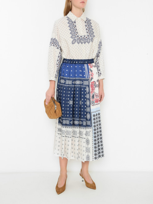 Туфли из кожи с фигурным каблуком Weekend Max Mara - МодельОбщийВид