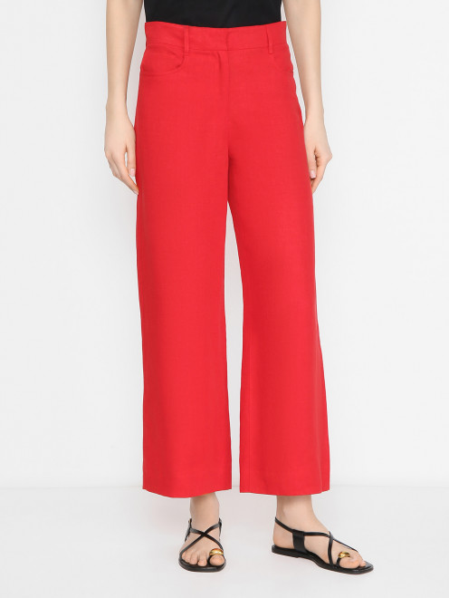Брюки из льна Max Mara - МодельВерхНиз