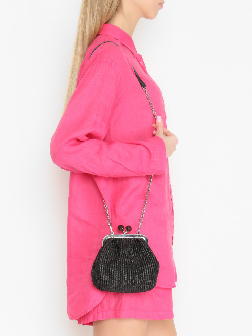 Маленькая плетеная сумка на цепочке Weekend Max Mara - МодельВерхНиз