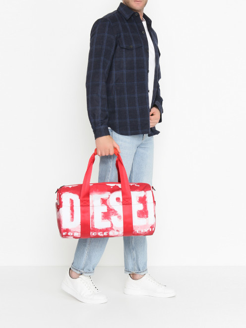 Сумка из текстиля с узором Diesel - МодельОбщийВид