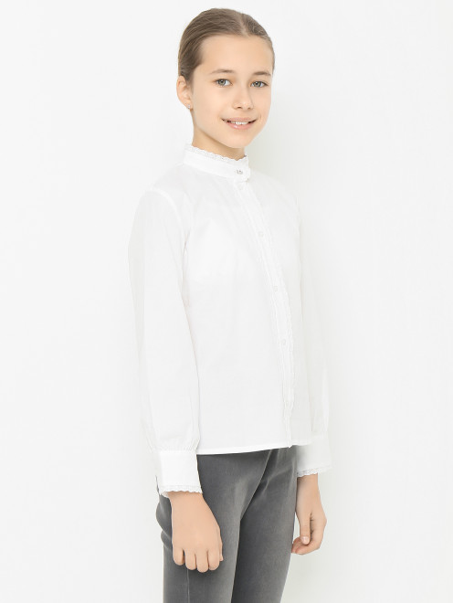 Однотонная блуза из хлопка Ella B - МодельВерхНиз