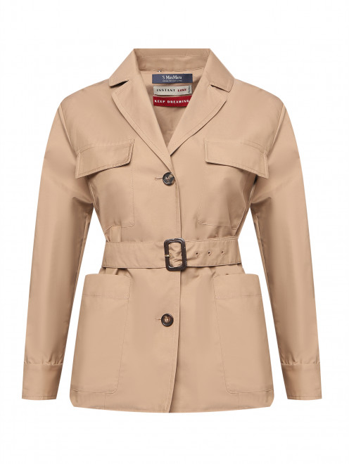 Куртка из хлопка с накладными карманами Max Mara - Общий вид