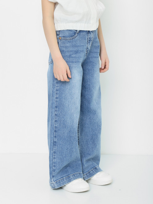 Широкие джинсы с разрезами Gulliver Select - МодельВерхНиз