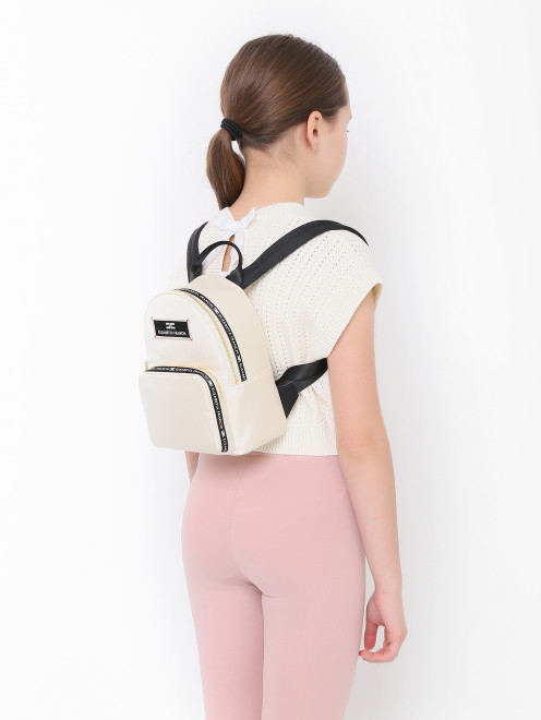 Мини-рюкзак с логотипом Elisabetta Franchi - МодельВерхНиз