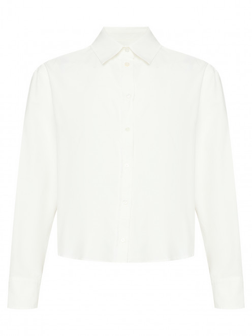 Укороченная рубашка из хлопка Weekend Max Mara - Общий вид