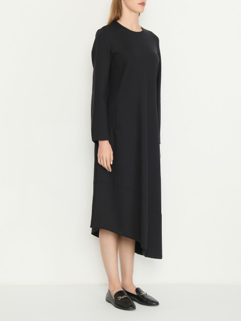 Платье с ассиметричным подолом Max Mara - МодельВерхНиз