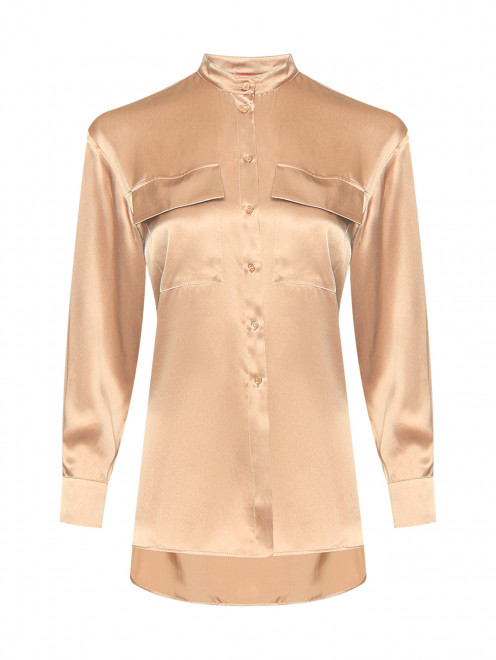 Блуза из шелка с накладными карманами Max&Co - Общий вид