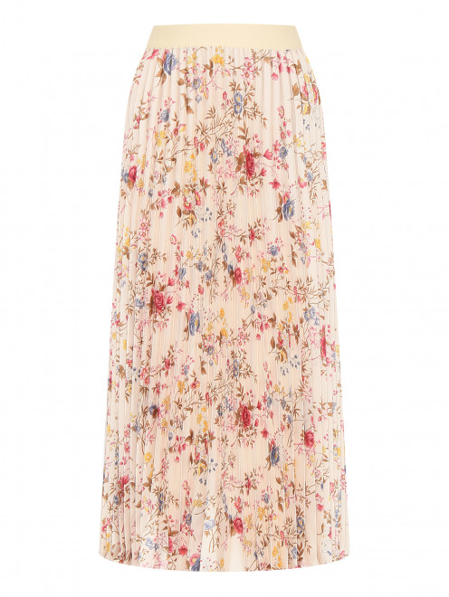 Плиссированная юбка в цветочек Weekend Max Mara - Общий вид