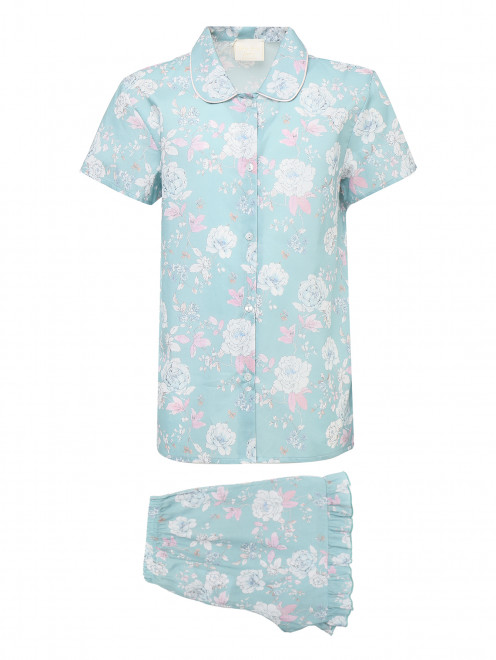 Пижама из хлопка с цветочным узором Story Loris - Общий вид