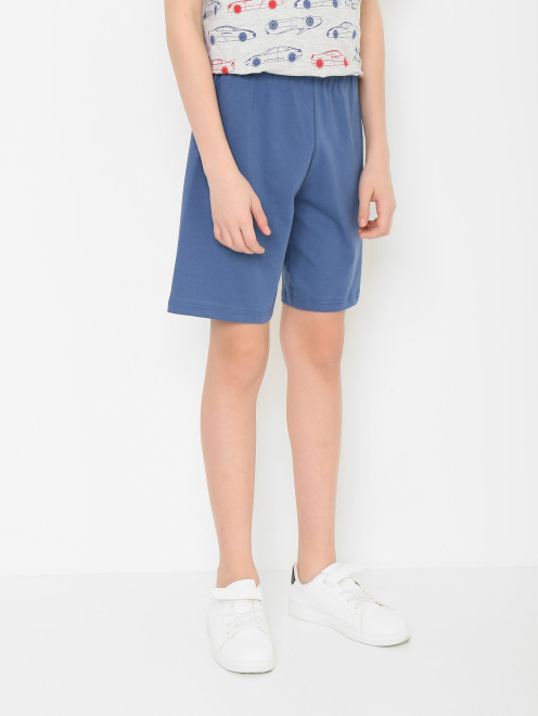 Пижама: футболка и шорты из хлопка Sanetta - МодельВерхНиз