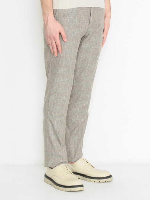 Брюки из смешанной шерсти Etro - МодельВерхНиз