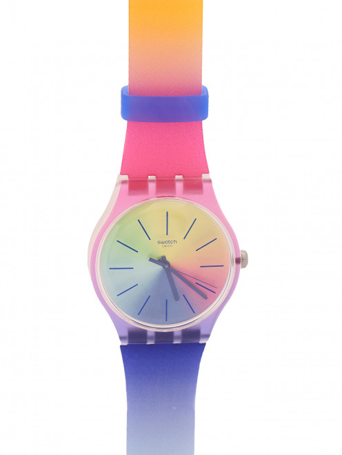 Кварцевые часы на браслете из силикона Swatch - Общий вид