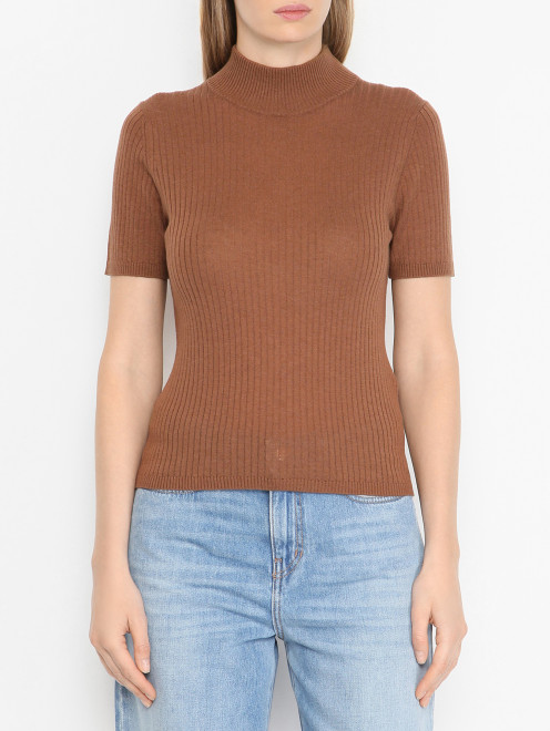 Топ из шелка и шерсти Max Mara - МодельВерхНиз