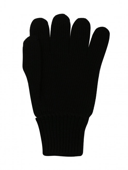 Перчатки со стразами из шерсти IL Trenino - Обтравка1
