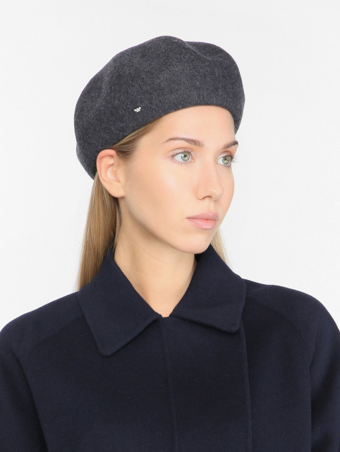 Однотонный берет из шерсти Weekend Max Mara - МодельОбщийВид