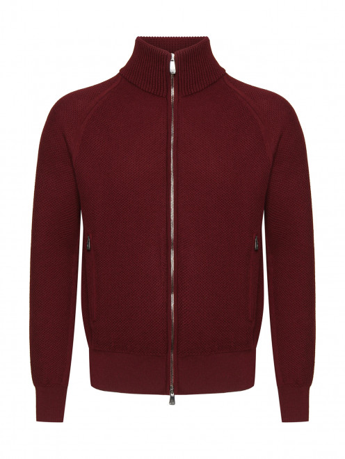 Кардиган из шерсти на молнии с карманами Piacenza Cashmere 1733 - Общий вид