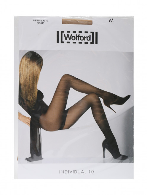 Колготки бежевые 10 den Wolford - Общий вид