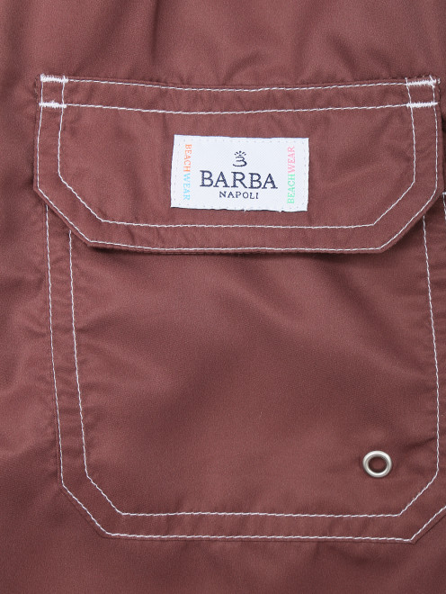Плавки на резинке с карманами Barba Napoli - Деталь