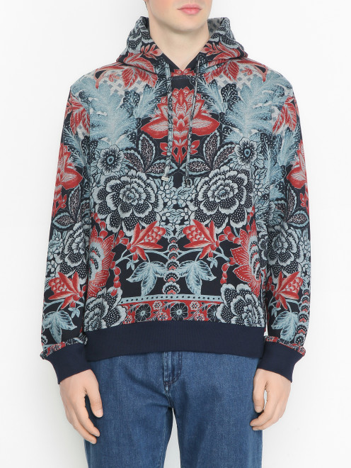 Толстовка из хлопка с узором Etro - МодельВерхНиз