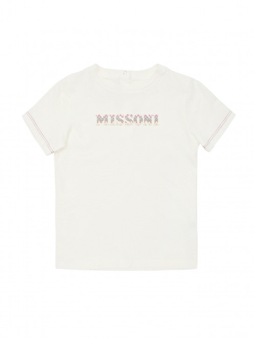 Футболка из хлопка с принтом Missoni - Общий вид