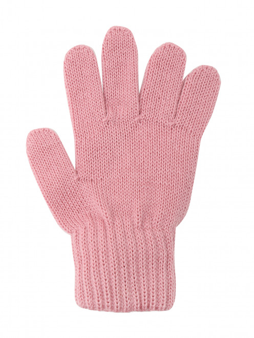 Однотонные перчатки из шерсти Catya - Обтравка1