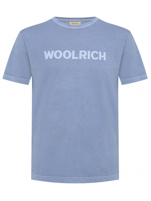 Футболка из хлопка с логотипом Woolrich - Общий вид